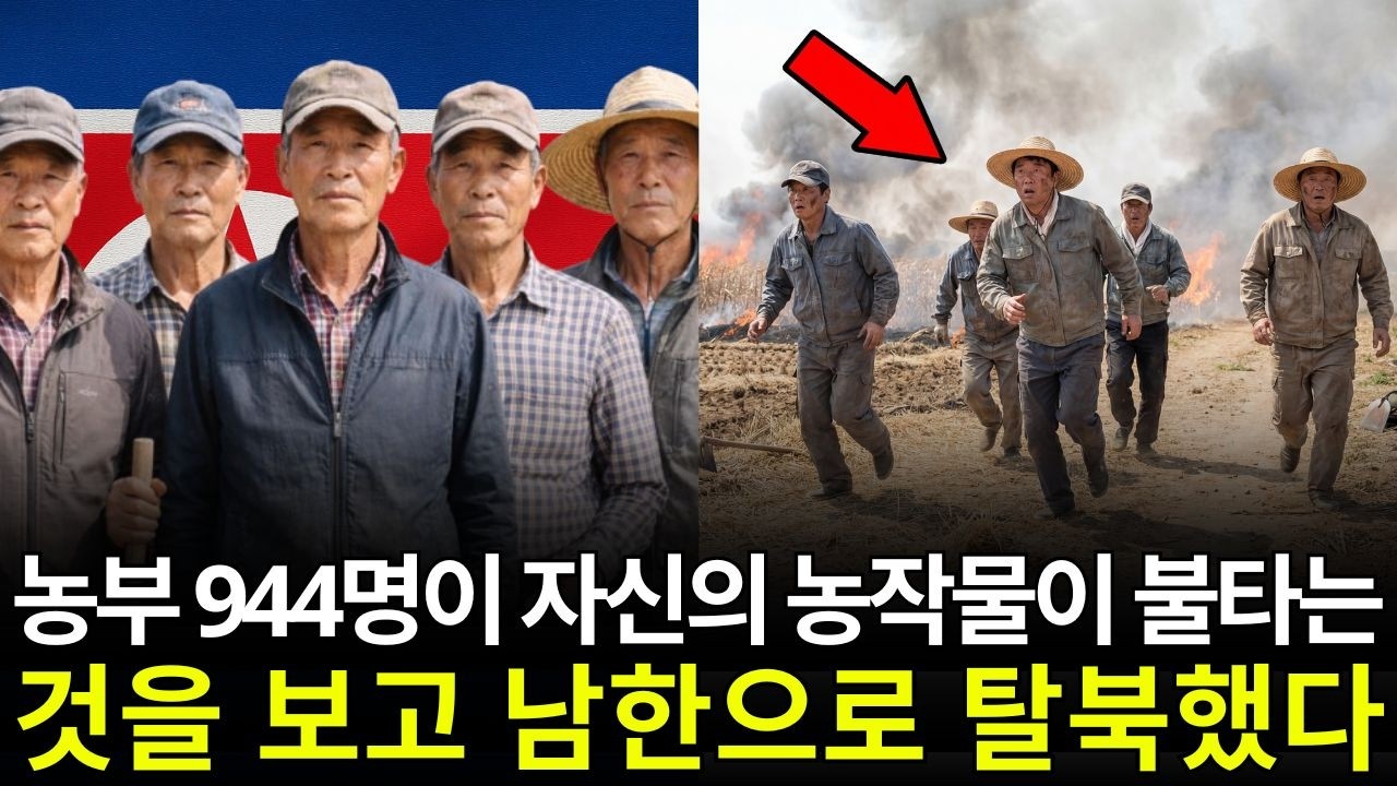 농민 944명, 불타는 농작물을 보고 남한으로 탈북 | 탈북감동사연