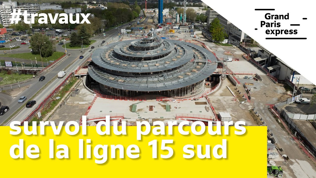 Ligne 15 sud - Survol du futur parcours du Grand Paris Express