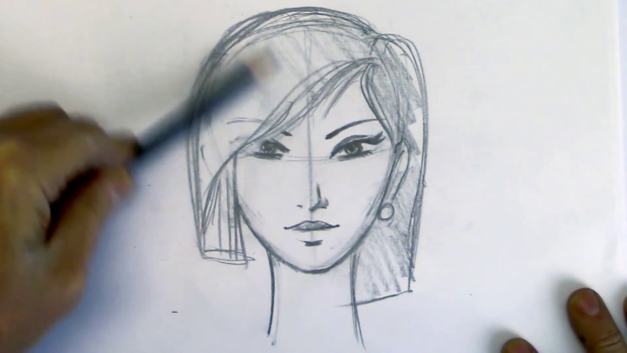 Как рисовать и зарисовывать людей — Рисуем лица простым способом