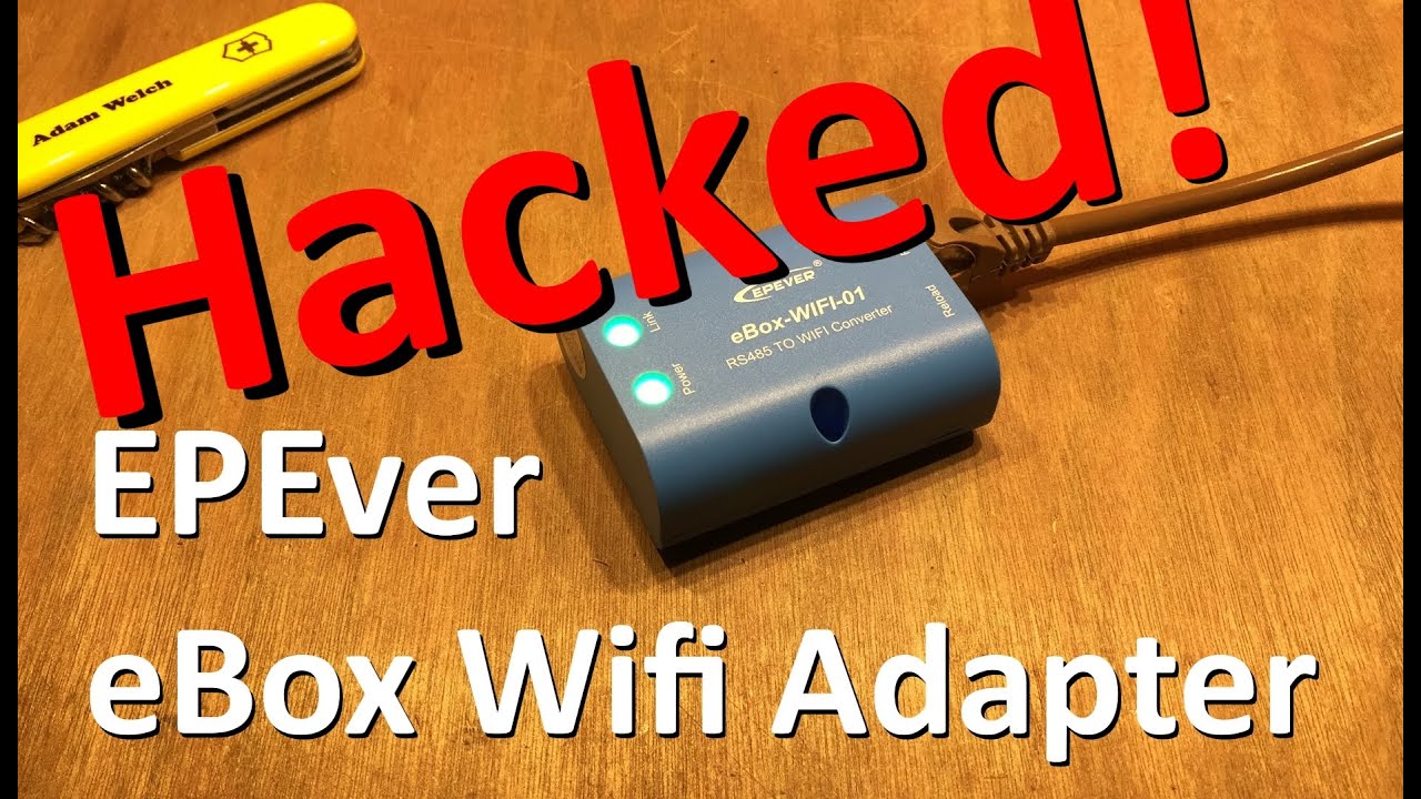 Hacked EPEver Wifi to RS485 Adapter eBox-WIFI-01 - 12v Solar Shed