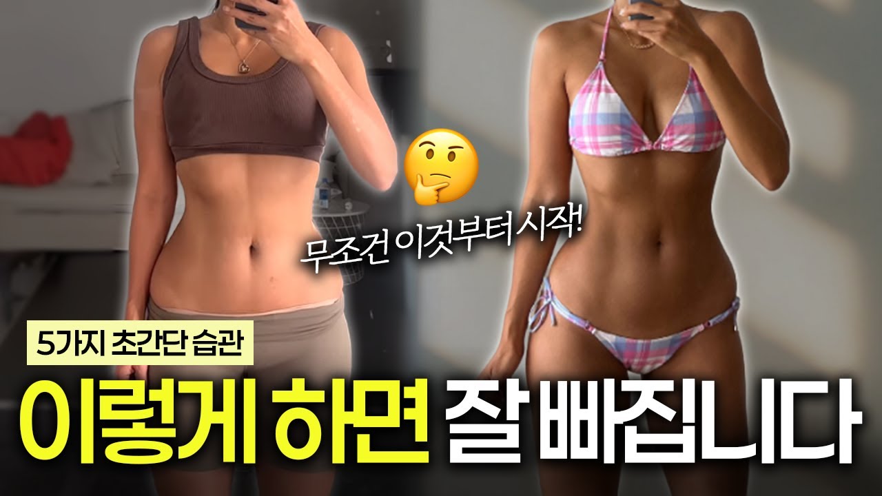 살 잘빠지는 체질 만드는법(최종) +일주일루틴 🔗다운링크