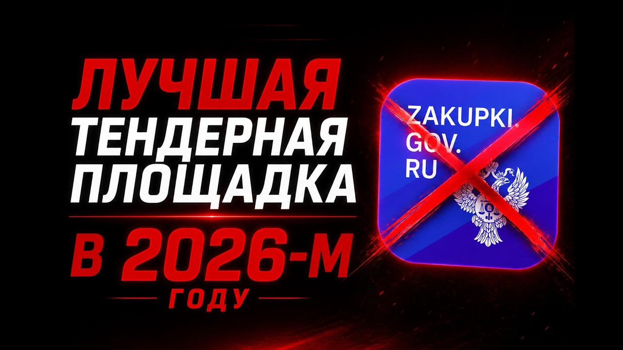 Лучшая тендерная площадка в 2026 г.? Тендеры на стройку, грузоперевозки, товарный бизнес, ЗМО с нуля