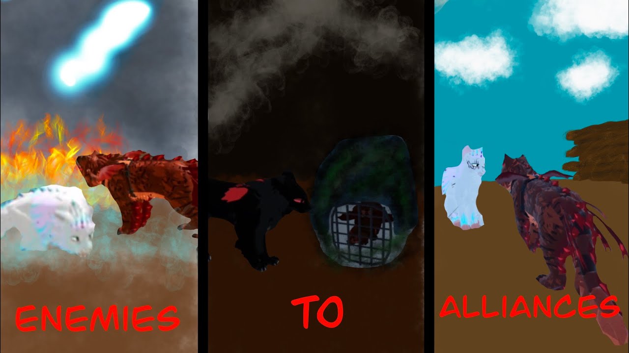 Warrior Cats Ultimate Edition: Enemies to Allies - WCUE Cat-Dragons - credits to my friend Buzzard