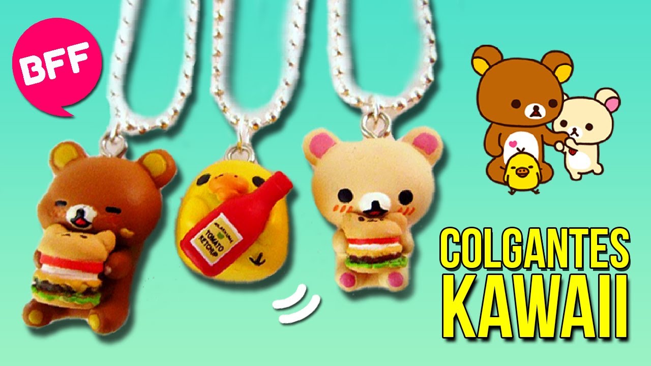 Colgantes de la AMISTAD Kawaii para tu BFF * Dijes Caseros MEJORES AMIGOS de la ESCUELA