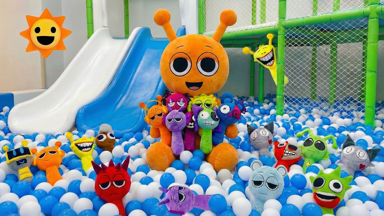 Find Sprunki Challenge – Too Many Sprunki Hidden in the Colorful Ball Pit!