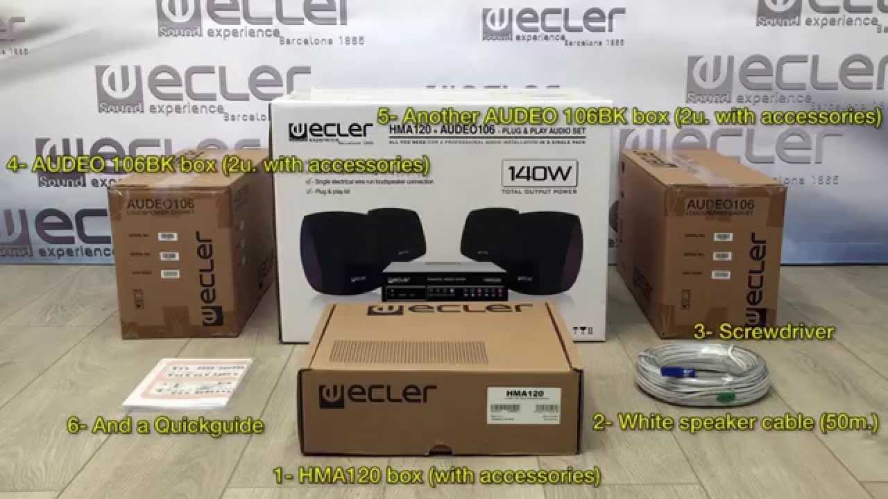 Ecler presents the new HORECA140BK (Unboxing and installing)