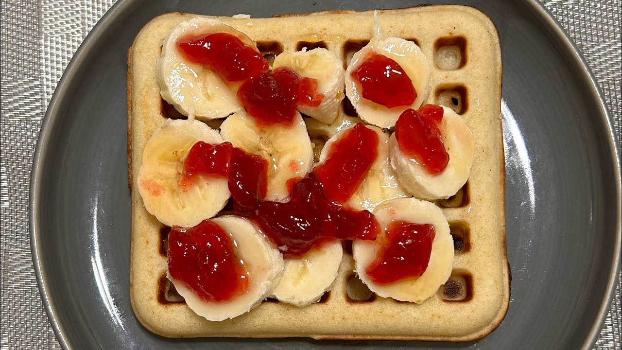Eggless waffle