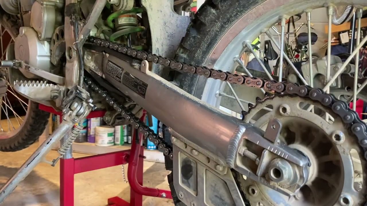 KLX300 Chain Maintenance Cleaning