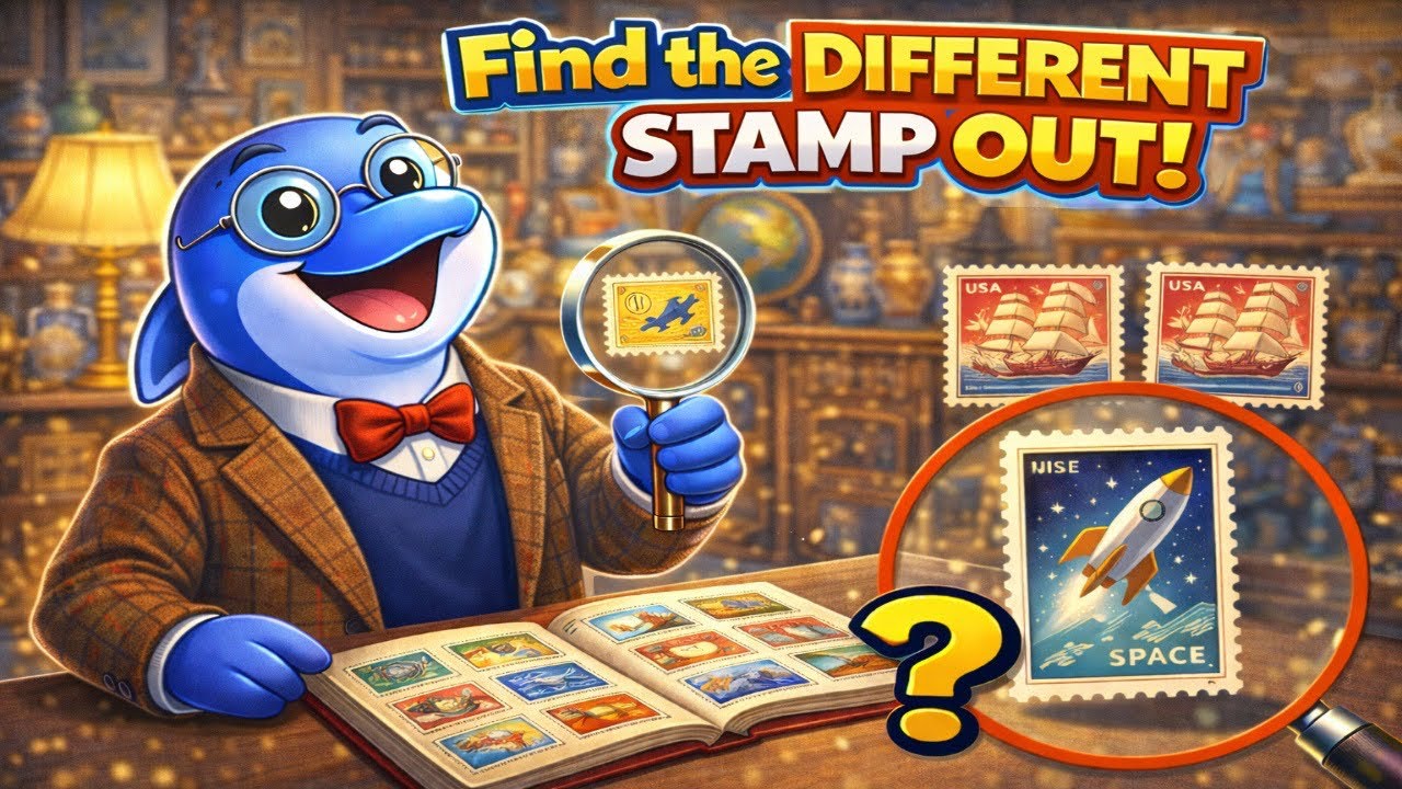  Find the Different Stamp 📮 | Dolphi Stamp Challenge!