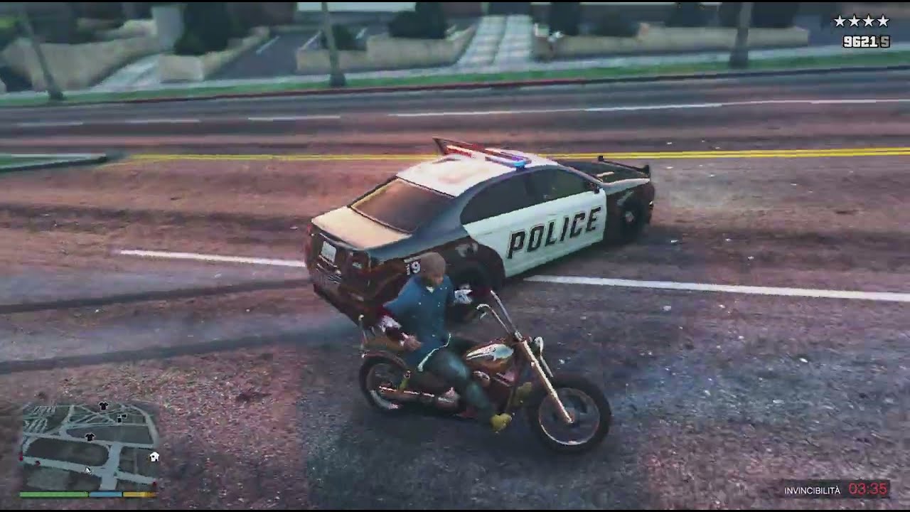 GTA 5  - Franklin's Kkangpae Assault + 5 Stars Escape.