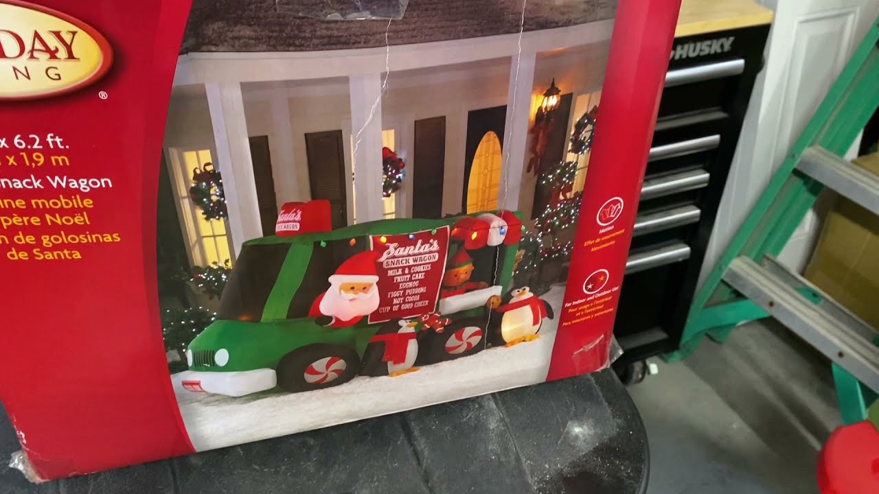 [REVIEW] Gemmy 2011 Holiday Living Santa’s Snack Wagon Inflatable