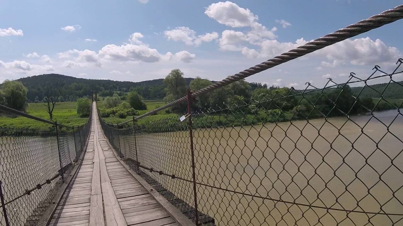 BMC gf02 - Kładka Wara rzeka San ( widok z kierownicy) cz.1