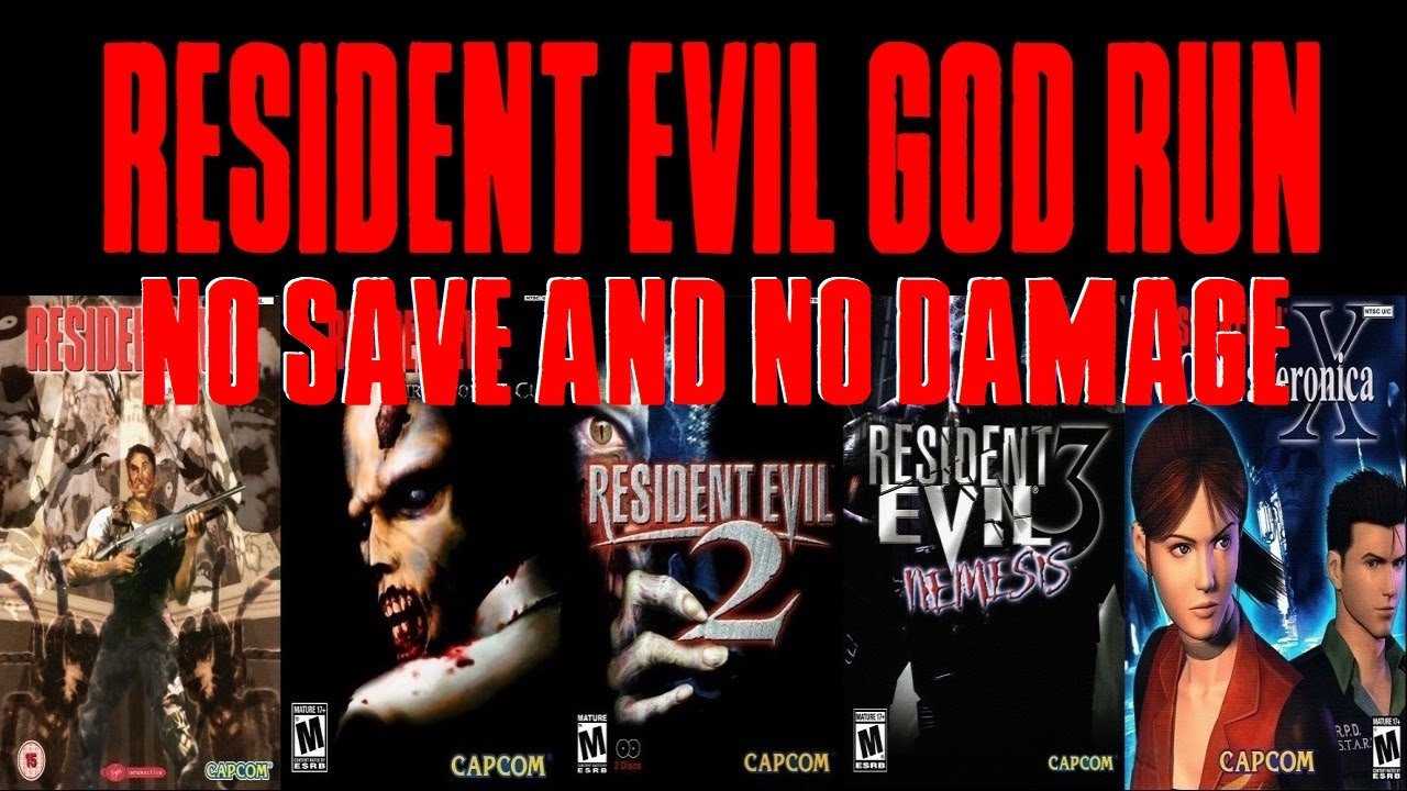 The Ultimate Classic God Run: 4 Classic RE Games - 10 Scenarios | No Save/No Damage (Part 1)