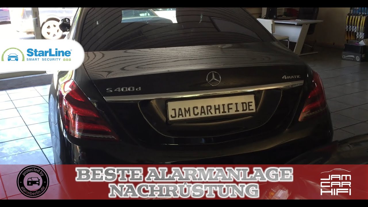 Mercedes S-Klasse w222: Keyless Diebstahl VERHINDERN Starline S66-GPS Autoalarm Berlin Nachr&uuml;stung