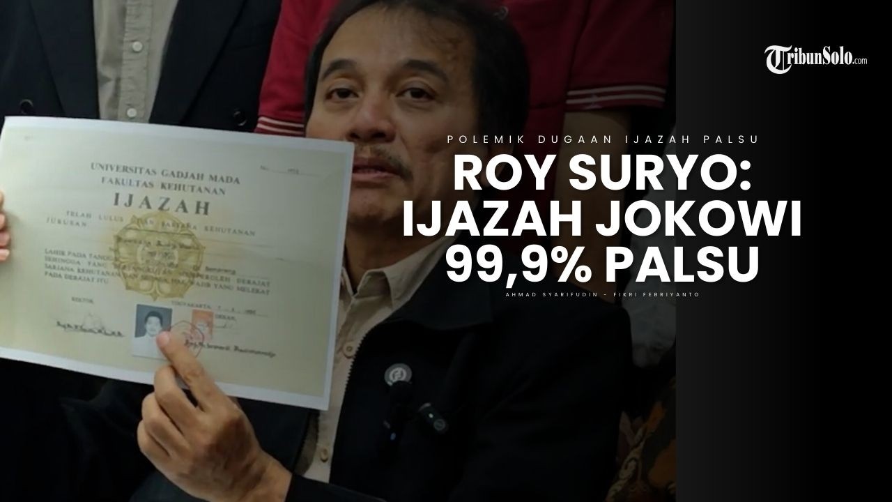Di Pengadilan Negeri Solo, Menurut Keyakinan Roy Suryo: Ijazah Jokowi 99,9 Persen Palsu