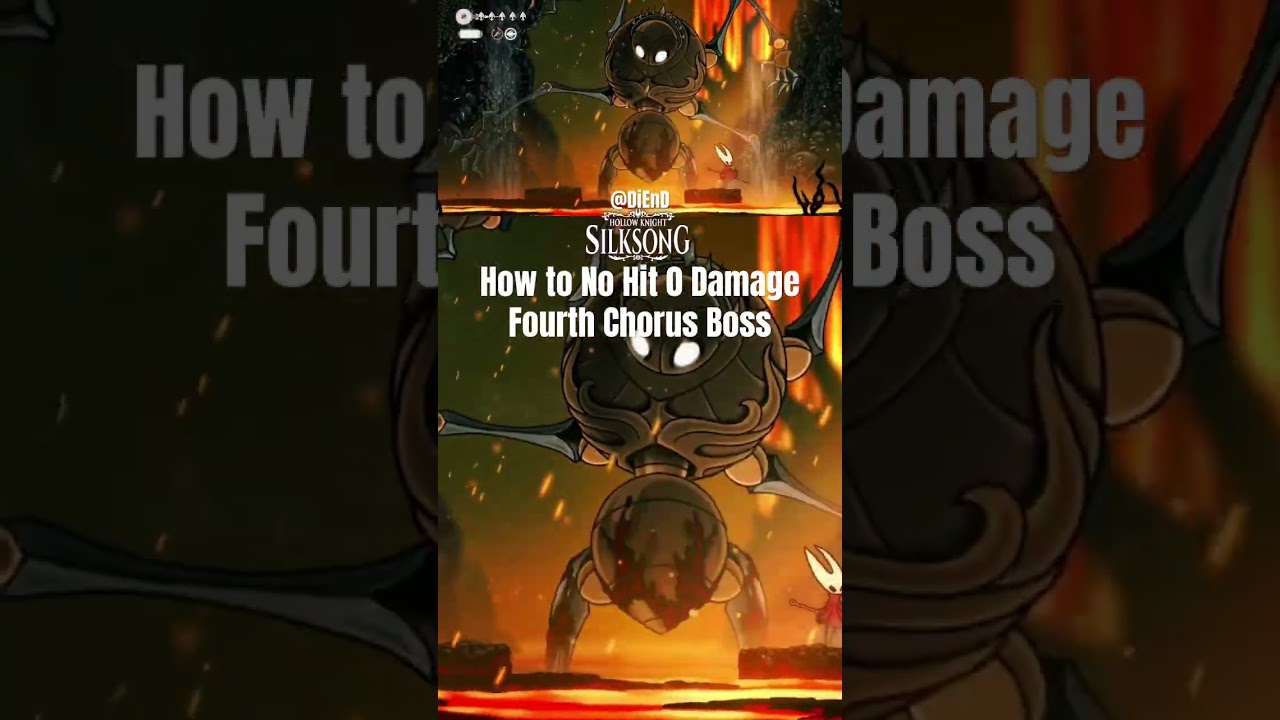 How to No Hit 0 Damage Fourth Chorus Boss - Hollow Knight Silksong #hollowknightsilksong #shorts