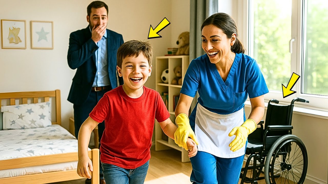 NEM OS MÉDICOS DERAM ESPERANÇA… MAS UMA FAXINEIRA TRANSFORMOU A VIDA DO FILHO DO MILIONÁRIO!