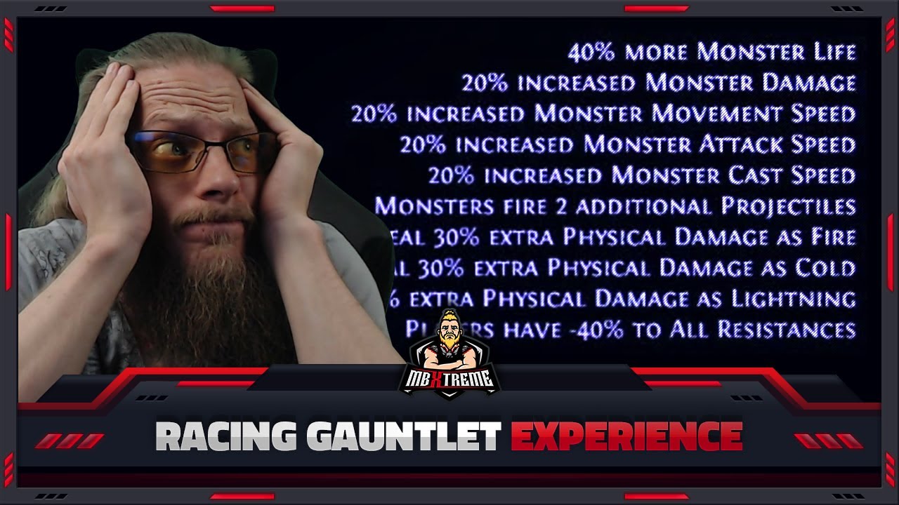 [PATH OF EXILE] &ndash; MY RACING GAUNTLET EXPERIENCE &ndash; THE HARDEST HC SSF RACE!