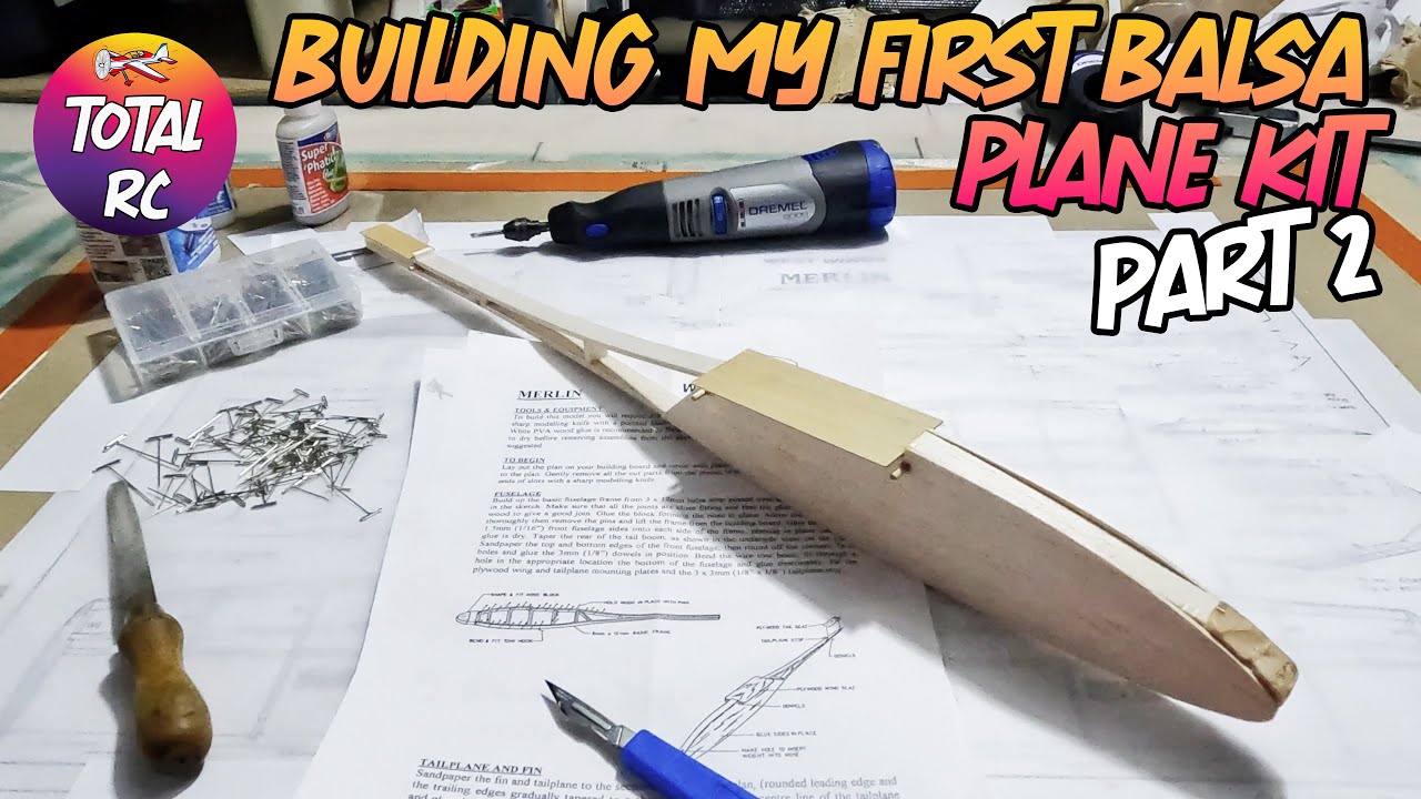 Building My First Balsa Model Plane Kit (West Wings Merlin) - Part 2