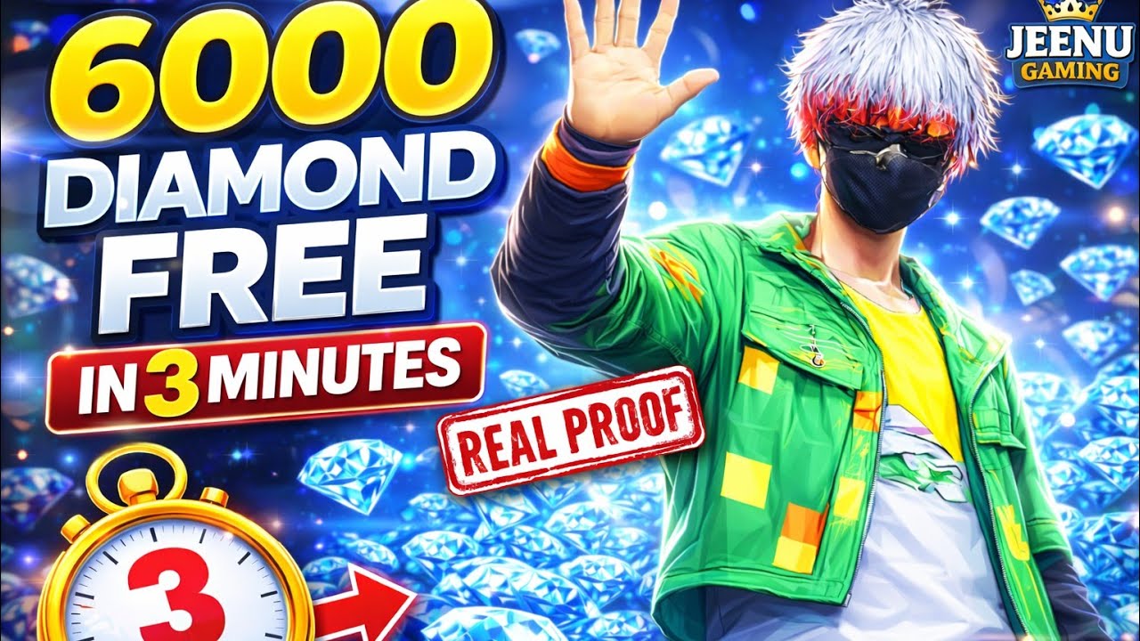 How I Got 6000 Diamonds Free 💎🔥 | Step by Step Proof| JEENU GAMING