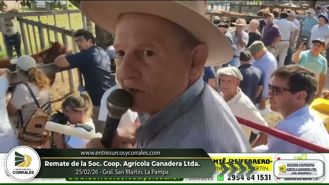 25-02-26 - Remate de la Soc. Coop. Agrícola Ganadera Ltda. - General San Martín, La Pampa