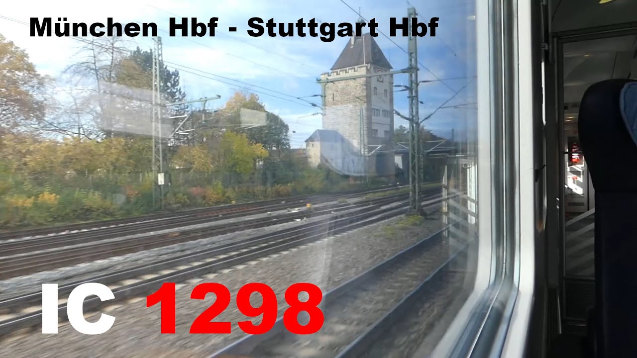 IC 1298 Mitfahrt München Hbf - Stuttgart Hbf | im Bistrowagen