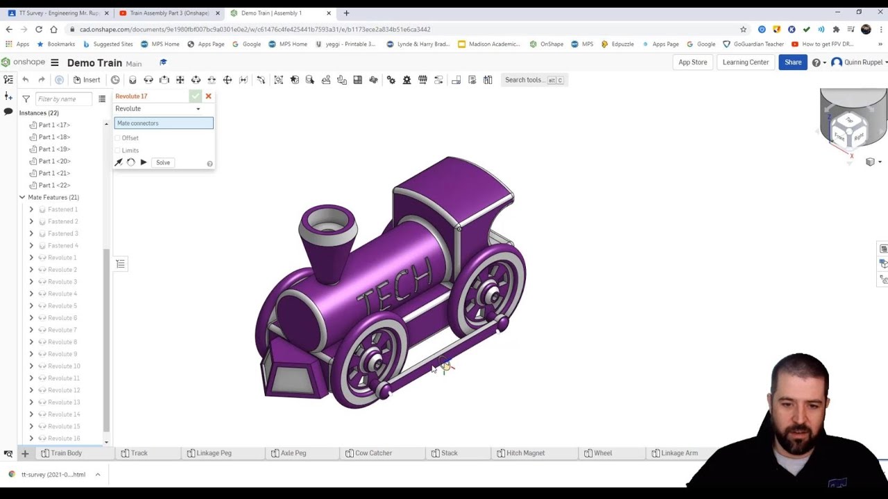 OnShape: Mini Train Project - Train Assembly