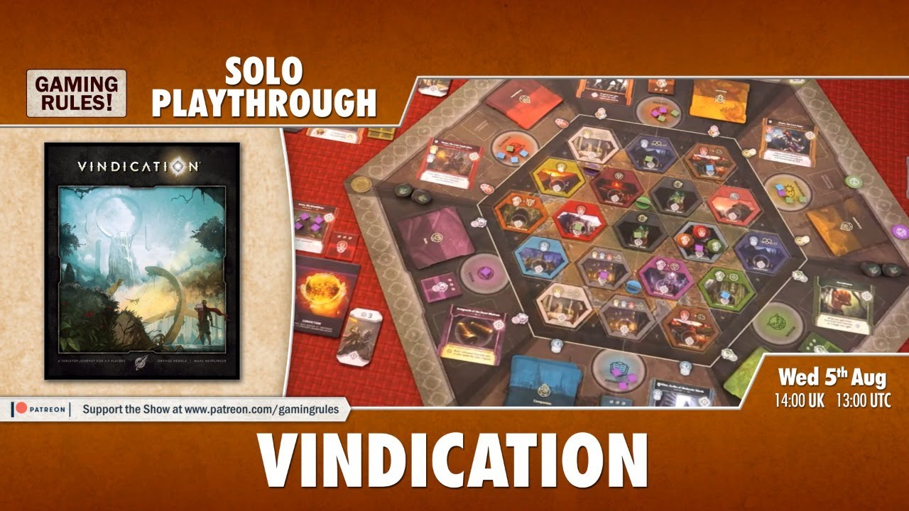 Vindication - Solo Playthrough with Paul Grogan