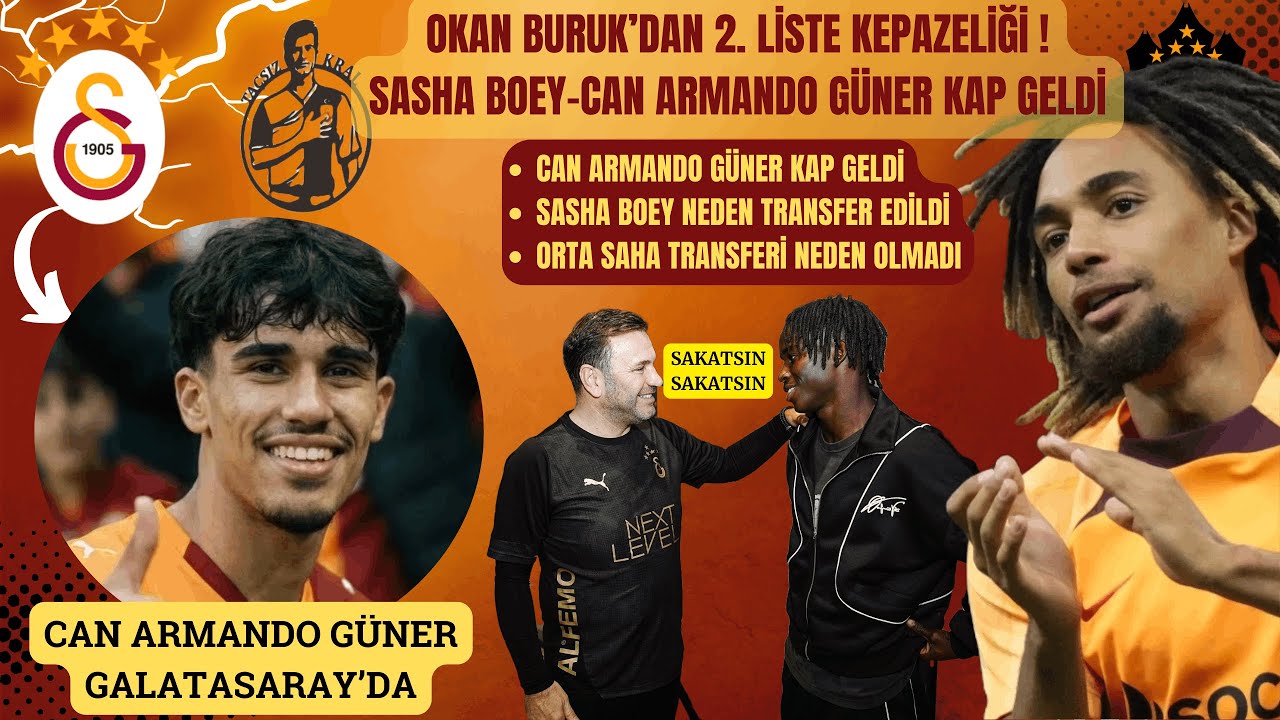 Galatasaray'da Okan Buruk'tan 2. Liste Kepazeliği | Can Armando ve Sacha Boey KAP Geldi | Fenerbahçe