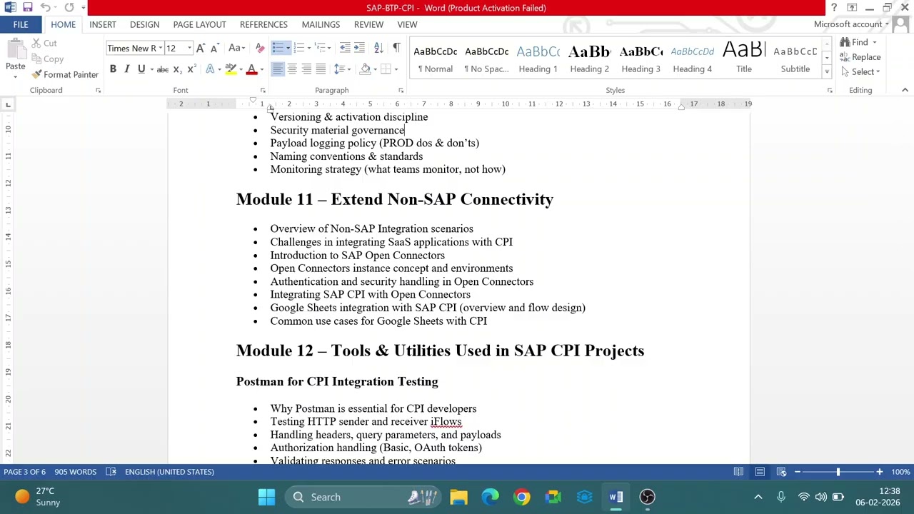 SAP CPI (Integration Suite) Training – Course Demo & Content Overview