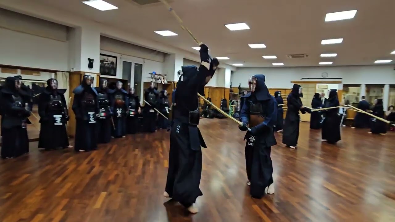 2024년 유럽 7단 세미나, 타니(Katsuhiko TANI, 谷 勝彦, 範士 8段)  선생님과 진세민 관장 연습 영상(In Milano)