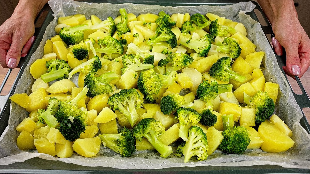 Wenn Sie Kartoffeln und Brokkoli zu Hause haben, koche Sie dieses schnelles und leckeres Rezept!
