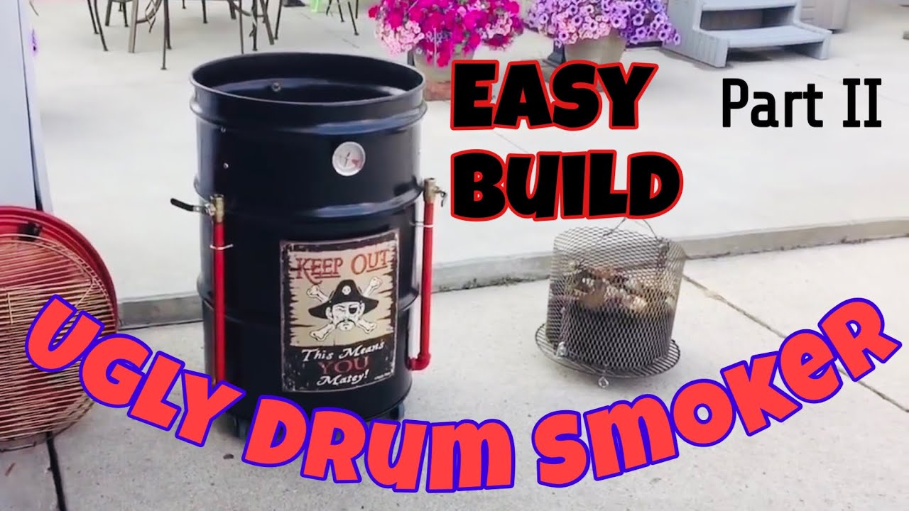 Как собрать и прокалить коптильню Ugly Drum Smoker - Часть II.