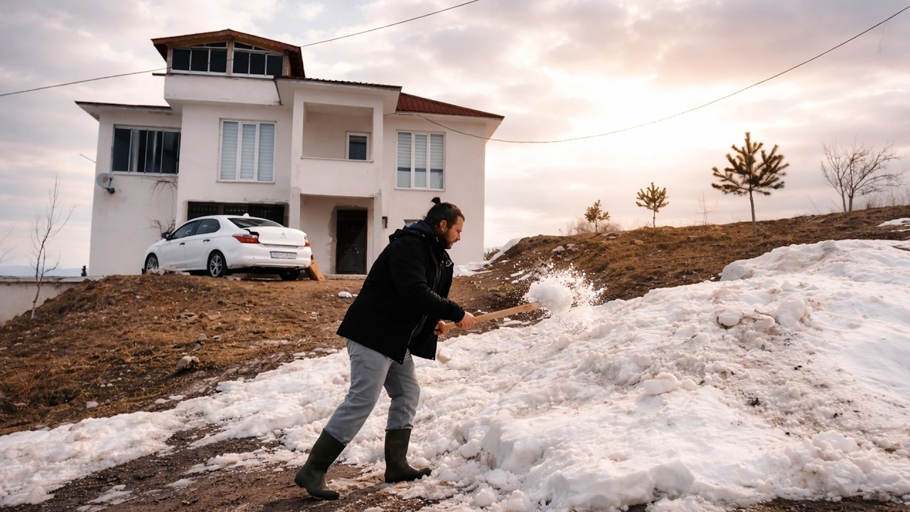 KAR ESARETİ BİTTİ ! Dağ Yollarından Geçip Bayram Hazırlığı Yaptık