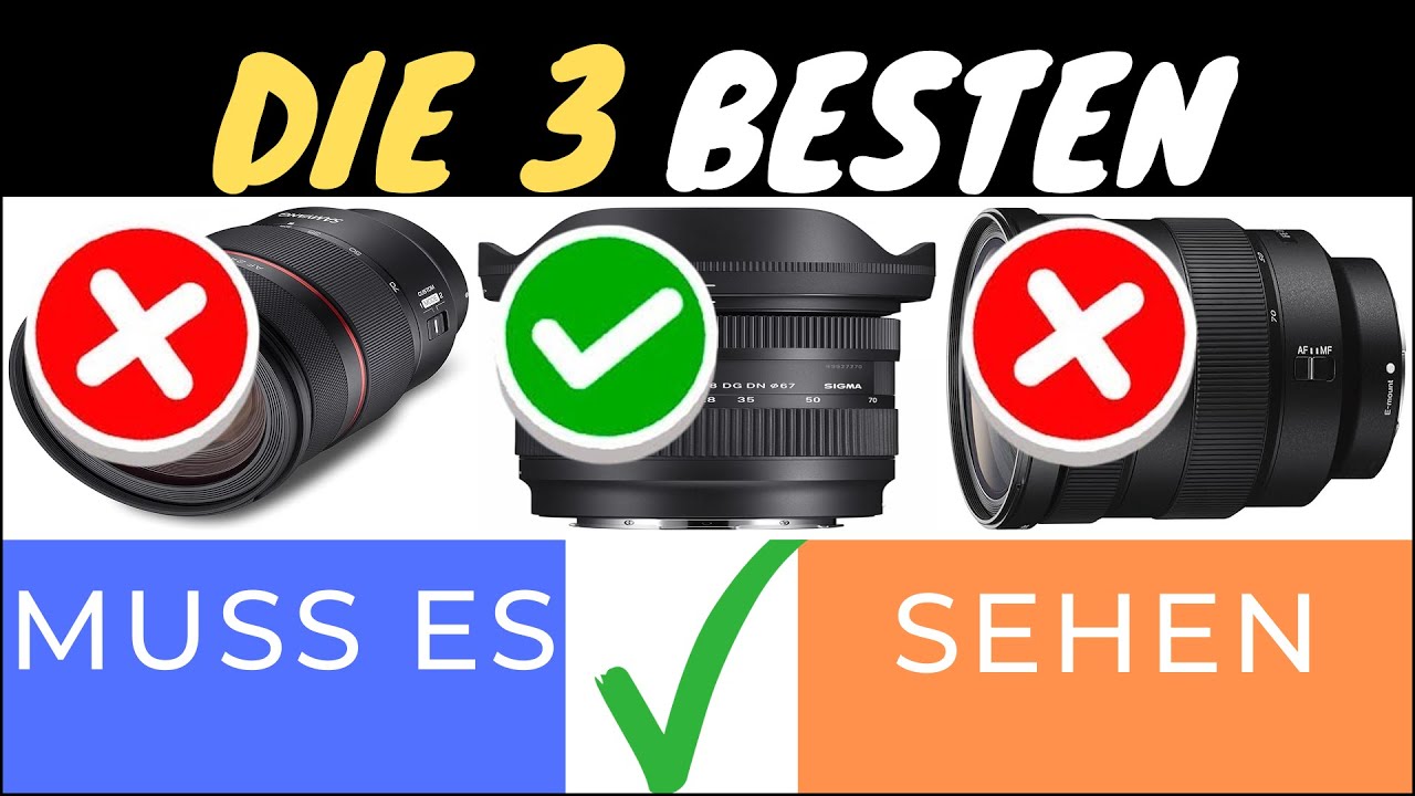 DIE BESTEN 24-70MM F2.8 OBJEKTIVE 2025 🎥📸 | SAMYANG VS. SIGMA VS. SONY!