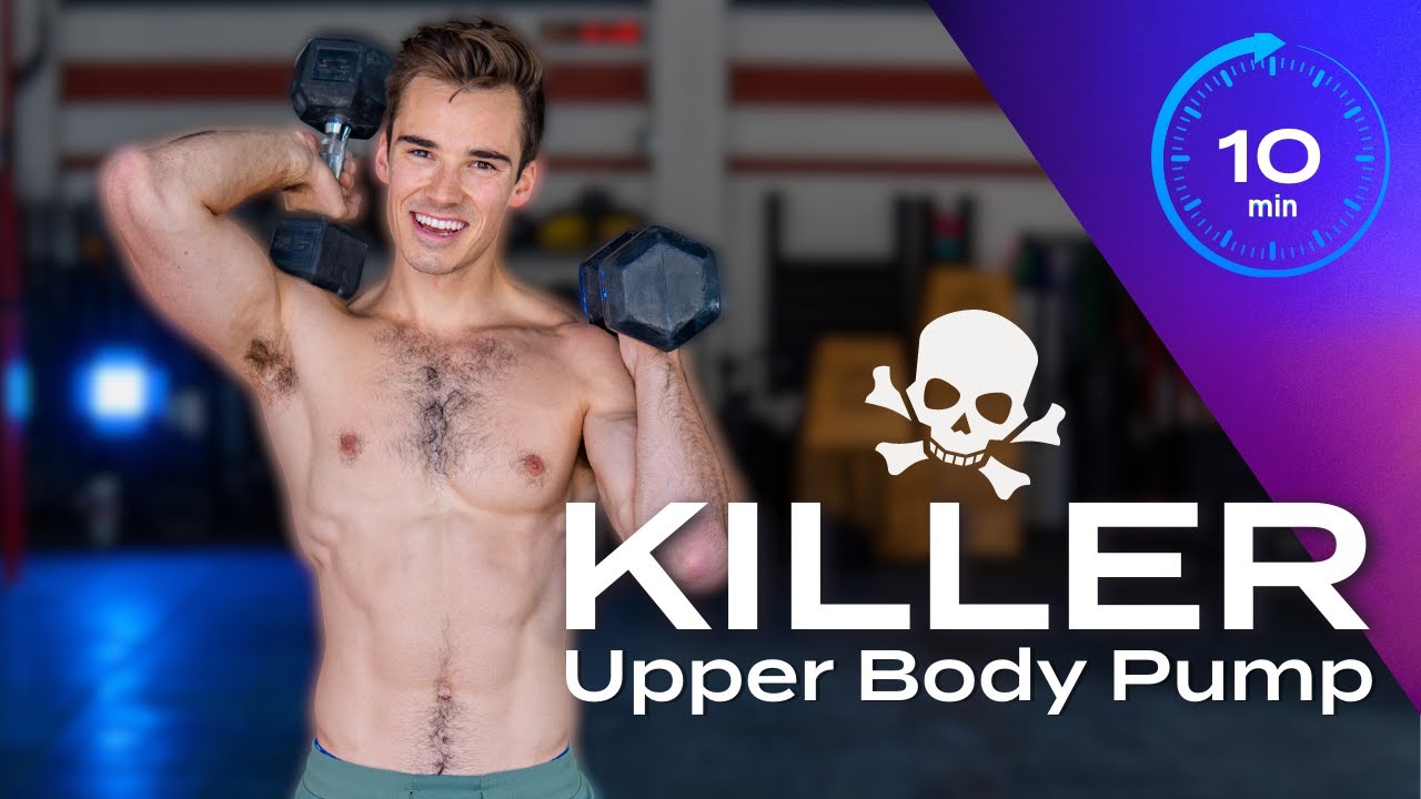 KILLER Upper Body Pump  ||  10 Minute Dumbbell Workout