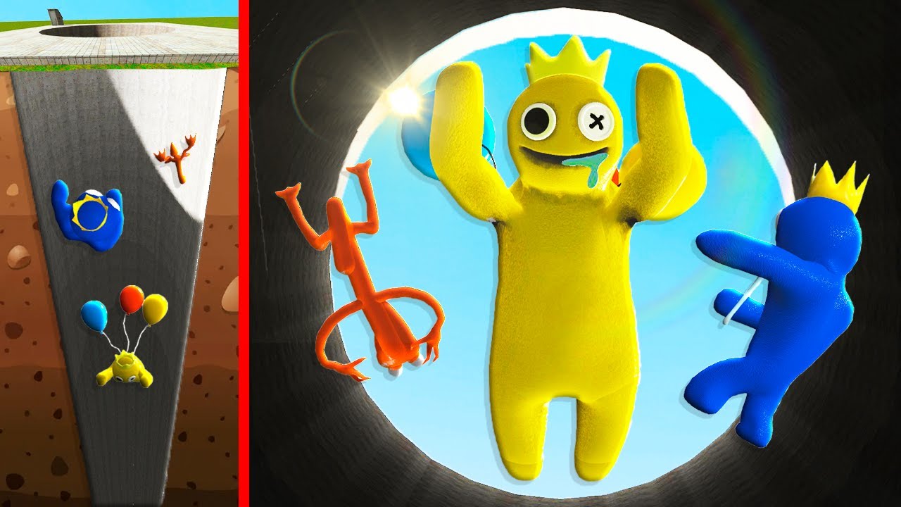 Rainbow Friends vs THE PIT OF DOOM!