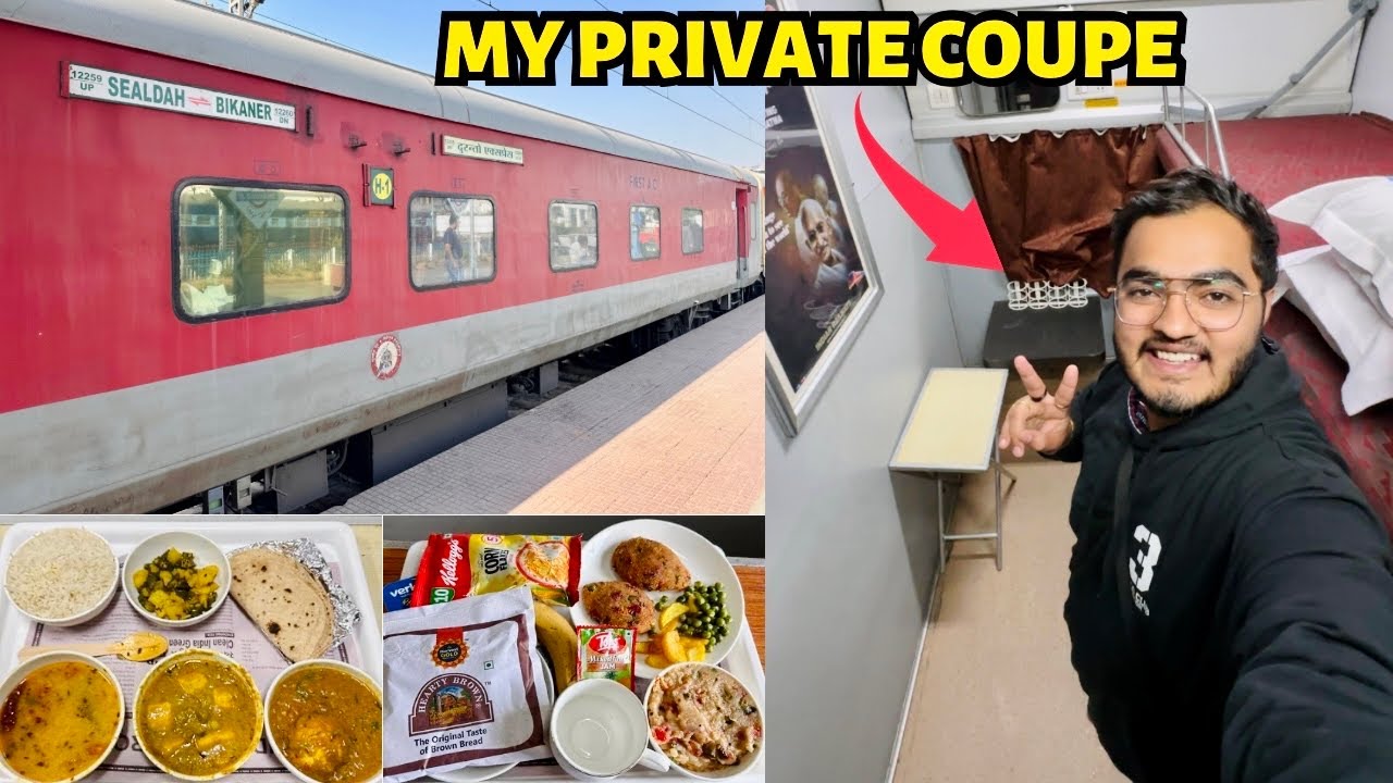 Duronto Express First Class Coupe Journey with Food Review | Best Train to Kolkata❤️