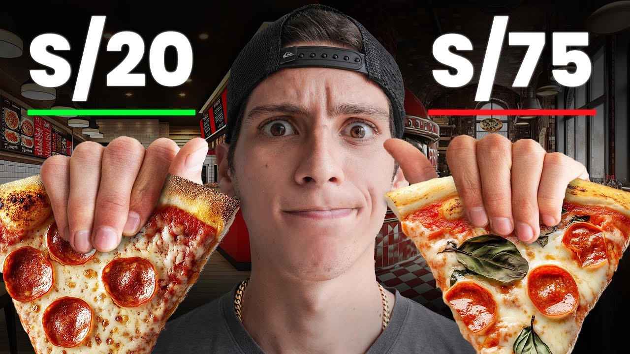 Probando Pizza De S/20 vs S/75