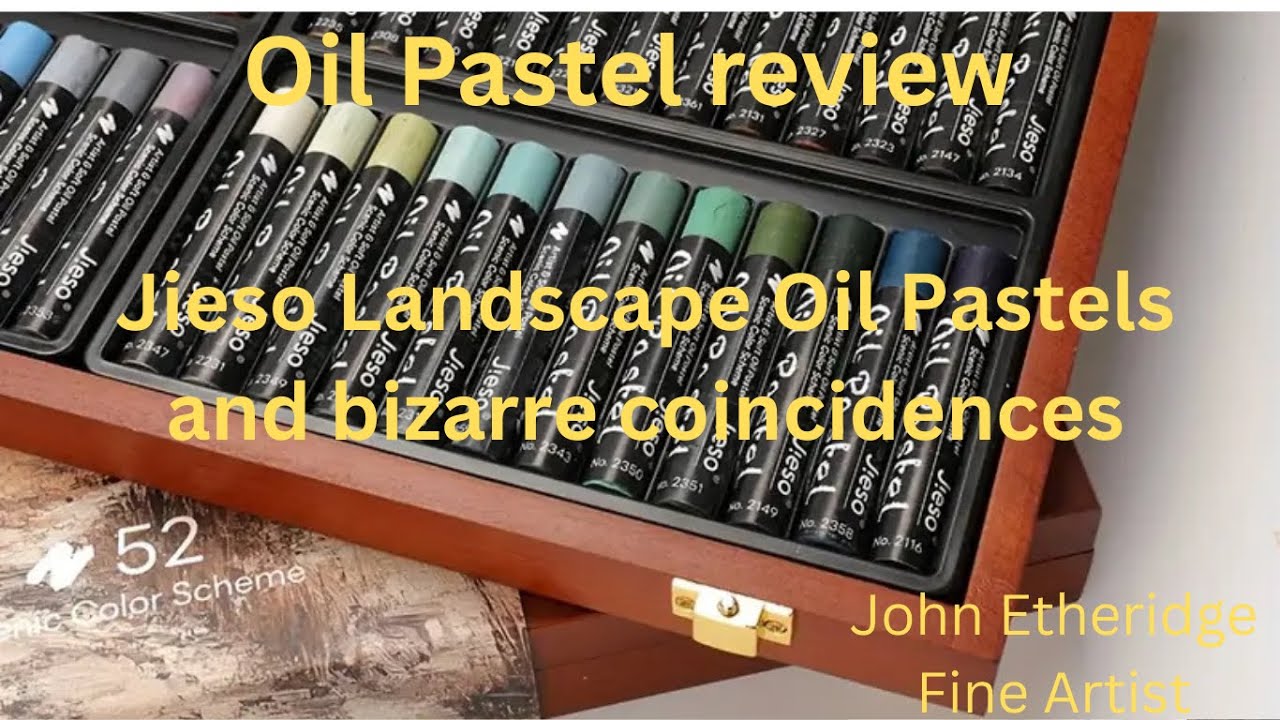 Oil Pastel review ~Jieso Landscape Oil Pastels & bizarre coincidences!