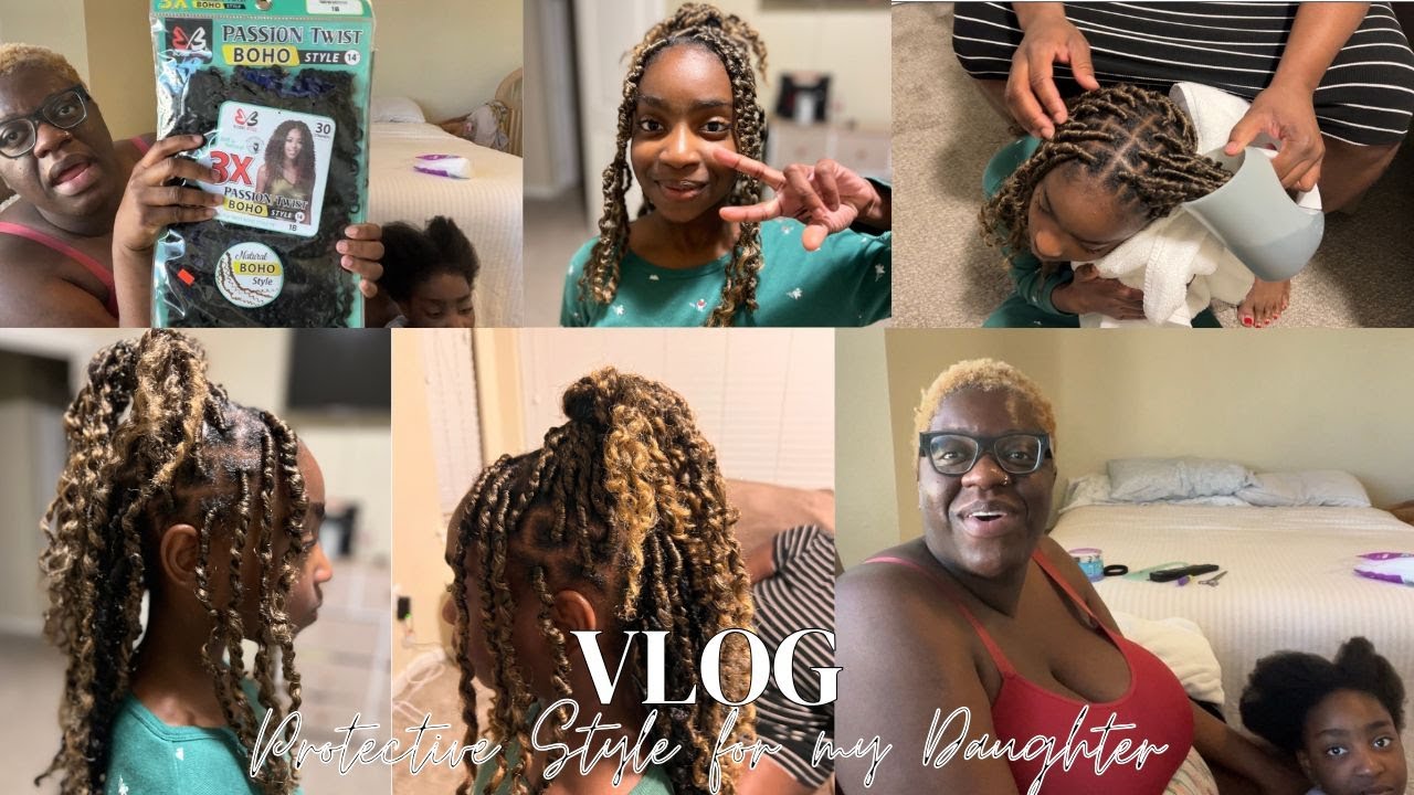 Nesting While Pregnant 🤰 Giving My Daughter a Protective Hairstyle | Real Mom Life