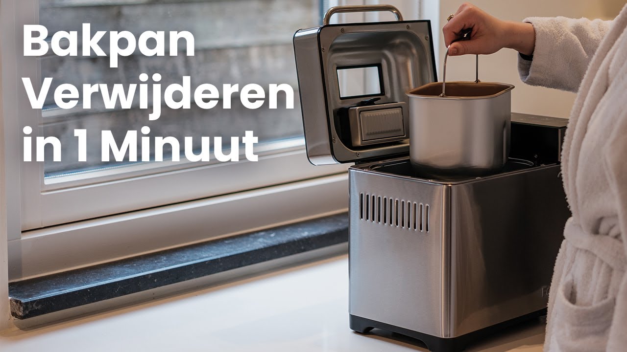 Hoe verwijder je de bakpan van de Fornello broodbakmachine?