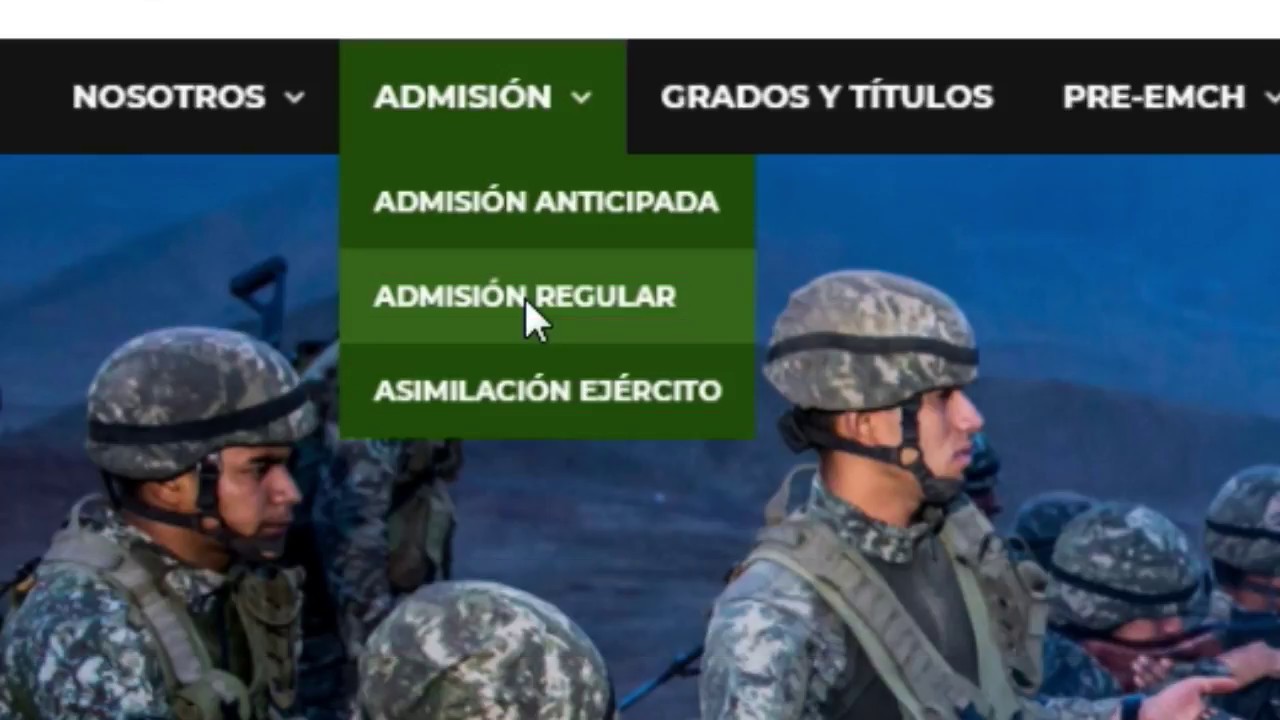 Inscripci&oacute;n virtual para postulantes al Proceso de admisi&oacute;n EMCH 
