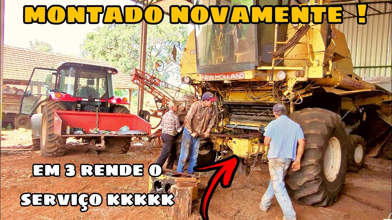 COMO MONTAR O CÂMBIO DA 8055,  E COLOCANDO O EIXO NA MÁQUINA