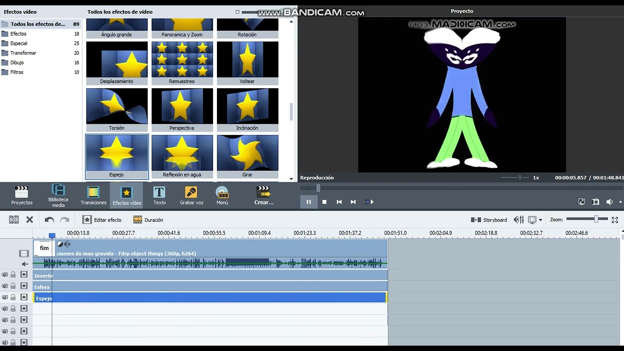 how to make deaf X in avs video editor 11.1