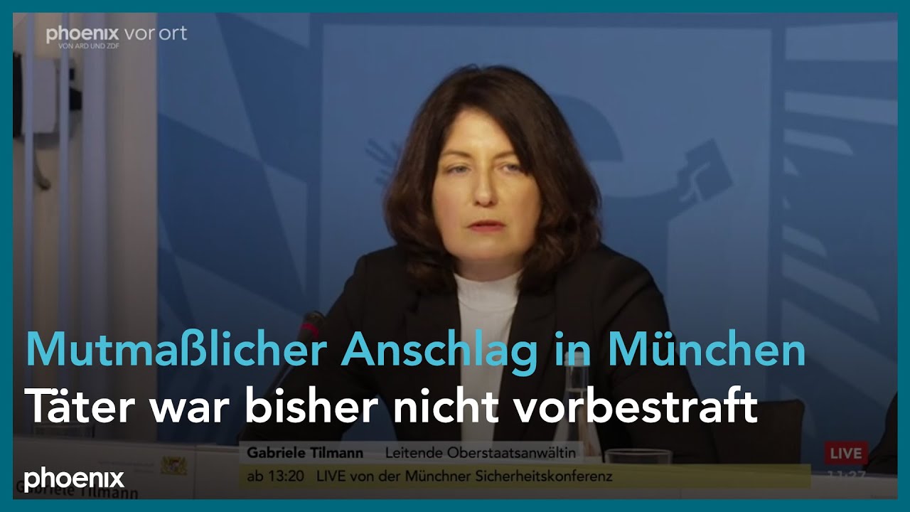 Pressekonferenz der Polizei München zum Anschlag auf die ver.di-Kundgebung | 14.02.2025