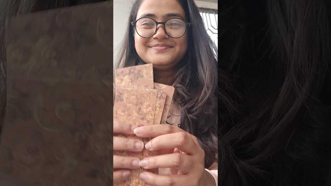DIY bookmark from SHAADI KA CARD part 2 😱 reuse wedding card #youtubeshorts #shorts #diy #Art