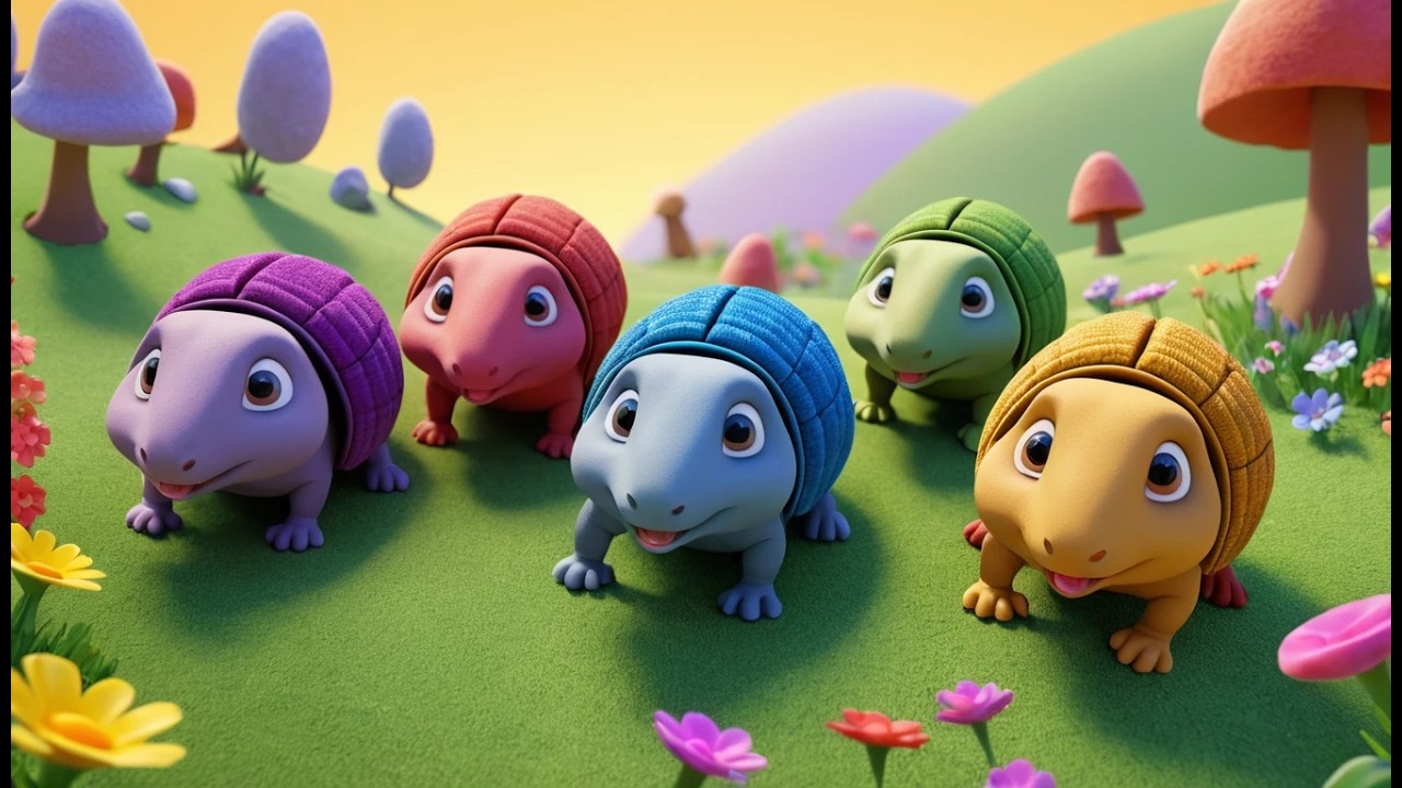 Five Little Armadillos Roll Roll Roll | Desert Animal Song & Counting Rhyme