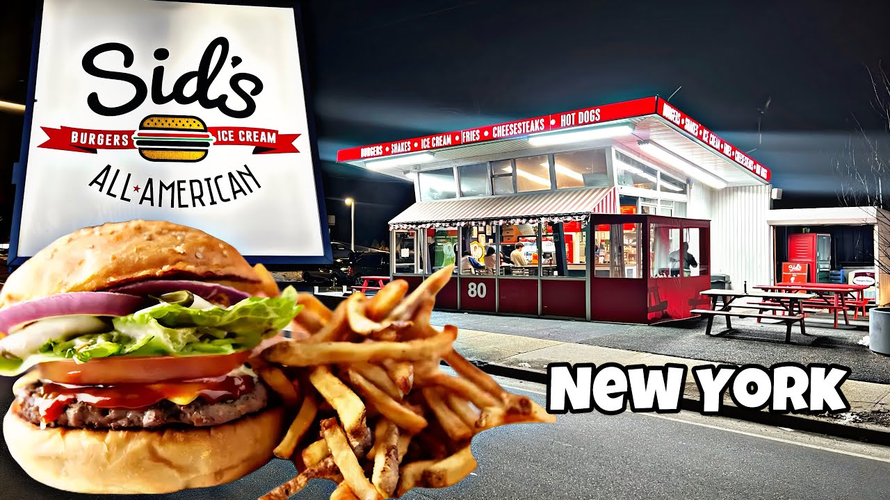 Classic Burgers Crispy Fries Hometown Hero Sid’s All American!
