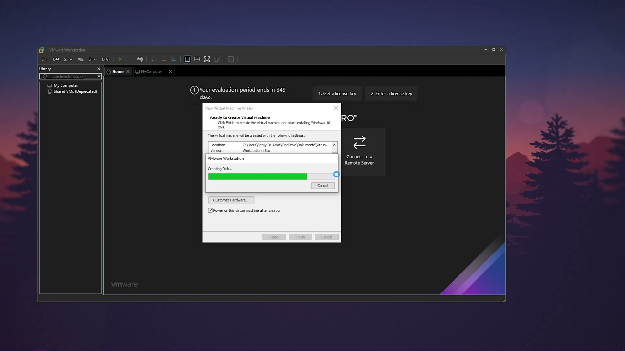 VMware - Windows 10 Installation